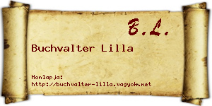 Buchvalter Lilla névjegykártya